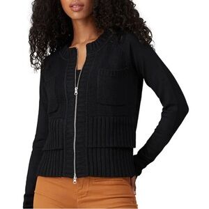 KF/KaufmanFranco Black Zip-Up Sweater